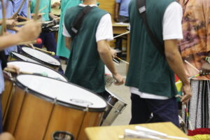 Grupo de percussão da Fundação Renascer