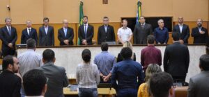 Abertura da audiência no plenário