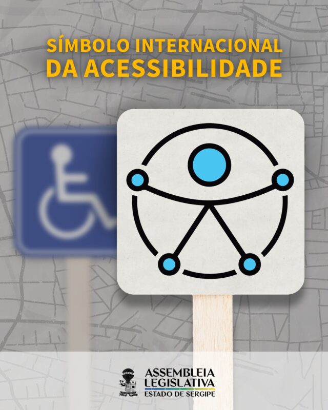 💙🤝 A Assembleia Legislativa de Sergipe reafirma seu compromisso com a inclusão ao acompanhar avanços que fortalecem os direitos das pessoas com deficiência. Um exemplo é a recente aprovação, no Senado Federal, do novo Símbolo Internacional de Acessibilidade, que substitui a imagem da cadeira de rodas por uma figura humana de braços abertos dentro de um círculo — representação mais ampla e inclusiva das diferentes deficiências.

A nova sinalização, prevista no Projeto de Lei nº 2.199/2022, altera a Lei nº 7.405/1985 e deverá ser adotada em até três anos após a publicação da norma. A proposta vai além da atualização visual: busca fomentar uma cultura de respeito, autonomia e diversidade.

Atenta a essa realidade, a Alese segue contribuindo com a aprovação de leis que promovem acessibilidade e inclusão em Sergipe, reforçando que acessibilidade é um direito fundamental de todas e todos.

#AleseInclusiva #AcessibilidadeParaTodos #DireitosHumanos #Inclusão

📲 Siga a Alese nas redes sociais:
Facebook: @‌assembleiase
Instagram: @‌assembleiasergipe
X: @‌assembleiase
YouTube: @‌AssembleiaLegislativadeSergipe

#ParaTodosVerem: Trata-se de um card institucional sobre o Símbolo Internacional da Acessibilidade