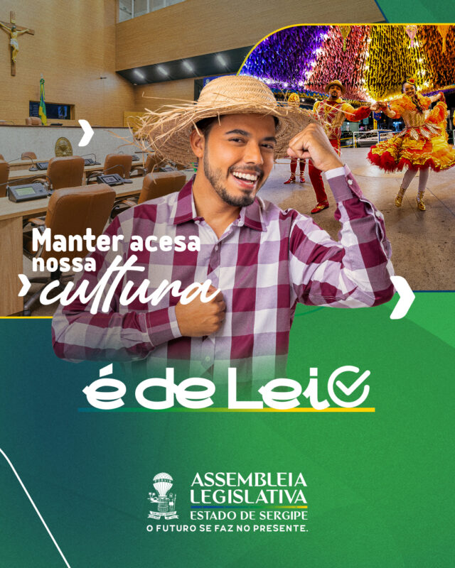 Manter acesa nossa cultura É DE LEI

Cada passo de quadrilha, cada verso cantado, cada peça bordada carrega mais do que tradição, carrega identidade. Em Sergipe, a cultura é uma força viva que atravessa gerações. E a Alese segue fortalecendo esse legado com leis que valorizam a arte, protegem nossos saberes e impulsionam o desenvolvimento cultural em todas as regiões do estado.

Porque preservar o que somos é também construir o que podemos ser.

#ÉDeLei #CulturaSergipana #TradiçãoViva #Alese #FuturoSeFazNoPresente
